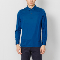 鄂尔多斯ERDOS 春夏舒适纯棉小翻领商务绅士长袖衬衫男