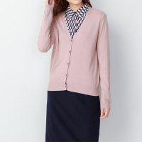 鄂尔多斯erdos 秋冬V领长袖开衫女式外套