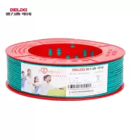 德力西(DELIXI)BV4mm²绿色电线(100米/卷)-(卷)单芯单股铜线