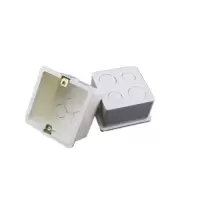 鸿雁 (HONYAR) PVC暗盒 开关插座底盒 86型接线盒 白色 1个