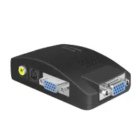 裕合联 av转vga转换器 BNC转VGA转接器 DVD游戏机摄像头S端子