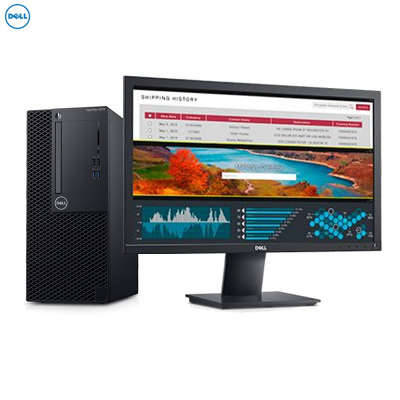 戴尔(Dell)OptiPlex 3070MT商用电脑整机 23.8英寸显示器(I3-9100 8G 1T+256G )
