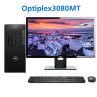 戴尔(Dell)Optiplex3080MT商用电脑套机23.8英寸显示器(I3-9100 8G 1T 2G独)