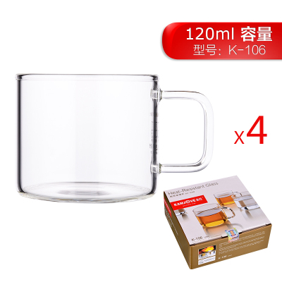 金灶K-106玻璃茶杯80ml 36套/箱(单位:件)无色透明