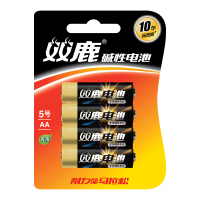 双鹿7号精品碱性电池6粒/卡 适用于儿童玩具/血压计/血糖仪/鼠标/遥控器等 LR03/AAA电池 (CWHL)