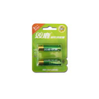 双鹿5号碱性电池绿能量2粒/卡 超强碱性电池环保遥控玩具电池无汞碱性5号2粒卡装 (CWHL)