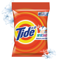 汰渍 全效360度洗衣粉 去污去渍 洁雅百合香型洗衣粉 2.2kg 单位:袋