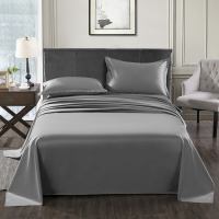 雅鹿·自由自在 床单 床单单件纯色活性印花亲肤被单单件 180*230cm 浅灰[20件起售]