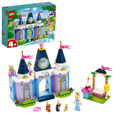 LEGO乐高迪士尼公主系列灰姑娘的城堡庆典43178 女孩4岁+电影周边 玩具积木