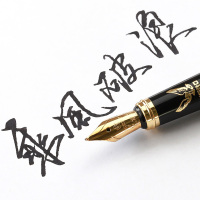 英雄钢笔 大鹏展翅铱金笔(明尖)0.5mm 1支 1078