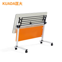 匡大 多功能办公桌1.8米可拼接可移动万向轮折叠桌会议桌翻板培训桌三人桌1800*500