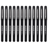 宝克(BAOKE)PC2088 中性笔半针管财务专用笔 黑 0.28mm 12支/盒 单位:盒