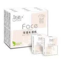洁柔 手帕纸 粉Face系列 四层6片*18包 餐巾纸 面巾纸 擦手纸 新老包装交替发货