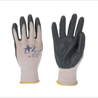 星宇 十三针白尼龙丁腈涂掌手套 N518 M 灰色涂层 12副/包