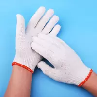 12双劳保用品 线手套白纱手套棉纱手套 手部防护 720g （5件起订）
