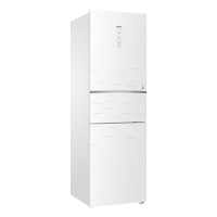 海尔冰箱彩晶（白色）风冷三门BCD-219WDGD/变频新一级/中门全温区/DEO净味