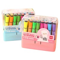 得力 70660 可洗48色水彩笔 48支/盒