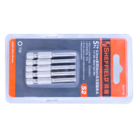 钢盾 5件套6.3mm系列50长花型旋具头T15 S053116