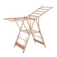 金贵夫人 晾衣架落地铝合金折叠翼型晒衣架室内外阳台晾衣杆凉衣架晒被子