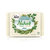 高洁丝植物臻萃卫生巾夜用280mm6片