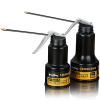 高压机油壶滴壶加油壶润滑油壶注油壶工业长嘴尖嘴喷壶手动机油枪 金属机油壶500ML机油壶[特长嘴软管,可弯曲] 8个起订