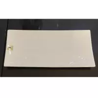 企购优品酒店食堂白色餐具14寸新长方胜利盘