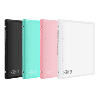 前通 Maruman满乐文活页本KURUFIT柔软外壳可拆卸轻薄笔记本记事本手帐本学生文具B5美乐麦 浅灰色