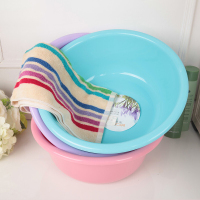 冲天牛 浪漫符号 加厚超大号洗澡盆婴儿洗澡盆洗衣盆 50.5cm直径 大号淡红色