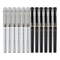 得力 S148 大容量中性笔0.7mm子弹尖(黑) 12支/盒 单位:盒