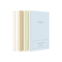 得力(deli) LA560-01JY张乐素系列笔记本记事本线圈本螺旋软抄本子4本A5/60