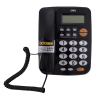 得力(deli)780 来电显示办公家用电话机固定电话座机 透明时尚按键
