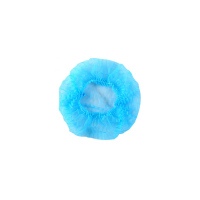 同富蓝色条形帽单筋(一次性无纺布圆形工作帽)100个/包