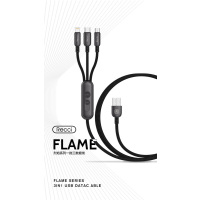锐思(Recci)烈焰系列一拖三 数据线RCS- A120(带点烟器)
