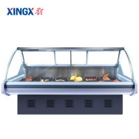 星星(XINGX) 卧式冷柜 熟食柜 鲜肉展示柜 卤菜柜 箱内照明 食品级不锈钢操作台 505L SC-2500ZSH