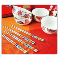 华典世通 FLSX-1651福禄寿喜碗筷八件套/单套装
