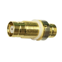 2M两兆头视频接线端子DDF数字配线架同轴电缆连接器直通头转接头CC4卡农CC3莲花头NEC L9直通头 1个装