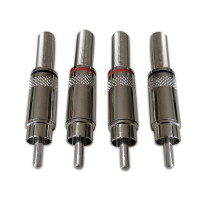 2M两兆头视频接线端子DDF数字配线架同轴电缆连接器直通头转接头CC4卡农CC3莲花头NEC 莲花头 1个装