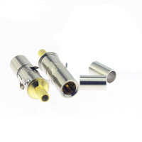 2M两兆头视频接线端子DDF数字配线架同轴电缆连接器直通头转接头CC4卡农CC3莲花头NEC NEC J头 1个装