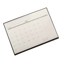 台历 创意桌面摆件皮质圆角包角日历月历记事计划表