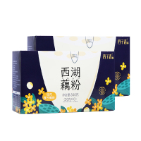 PY艺福堂 西湖藕粉 杭州特产300g 天然纯手工(桂花莲子)300g/盒*2盒[新鲜的]