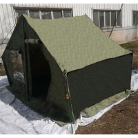 5人便携式棉帐篷帆布帐篷系列冬季保暖加厚养蜂养殖救灾帐篷防雨户外野外工程工地帐篷大型施工住宿帐篷