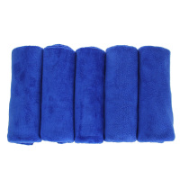 格易美 超细纤维毛巾抹布 加厚型 五条装 蓝色 高品质吸水毛巾 57773 五条装