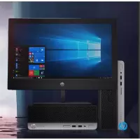 惠普(HP) ProDesk400G6 SFF 台式电脑整机 I3-9100 4G 1T+128SSD 19.5寸显示器