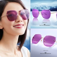 海伦凯勒太阳镜女防紫外线大脸显瘦2020新款度假ins潮墨镜女H8918
