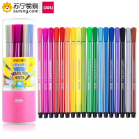 得力(deli) 水彩笔 7066 粉色包装 一筒装