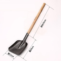 企购优品 大铁锹 方头铁锹 劳动工具