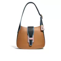 预定 COACH/蔻驰 Hobo 单肩包拼色89173