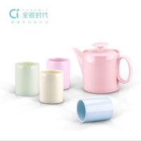 全瓷时代 彩晶瓷现代茶具套装(茶壶*1 水杯*4)LC-SJL02