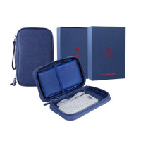 十足酷电子收纳包 深蓝色