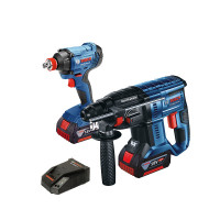 博世(BOSCH) GBH 180-LI + GDX 180-LI 锂电电锤+冲击起子机/扳手机套装